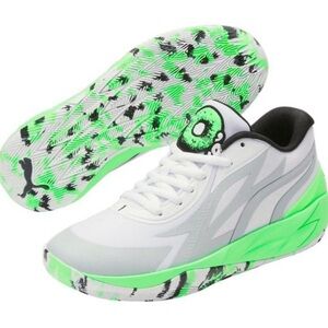 NWT Puma MB.02 LaMelo Ball sneakers white/green basketball shoes size 5 1/2